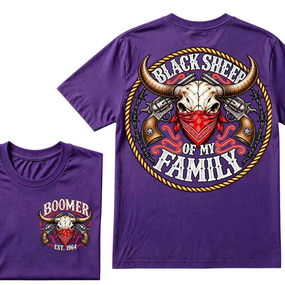 Black Sheep Of My Family Boomer Est. Year Tee