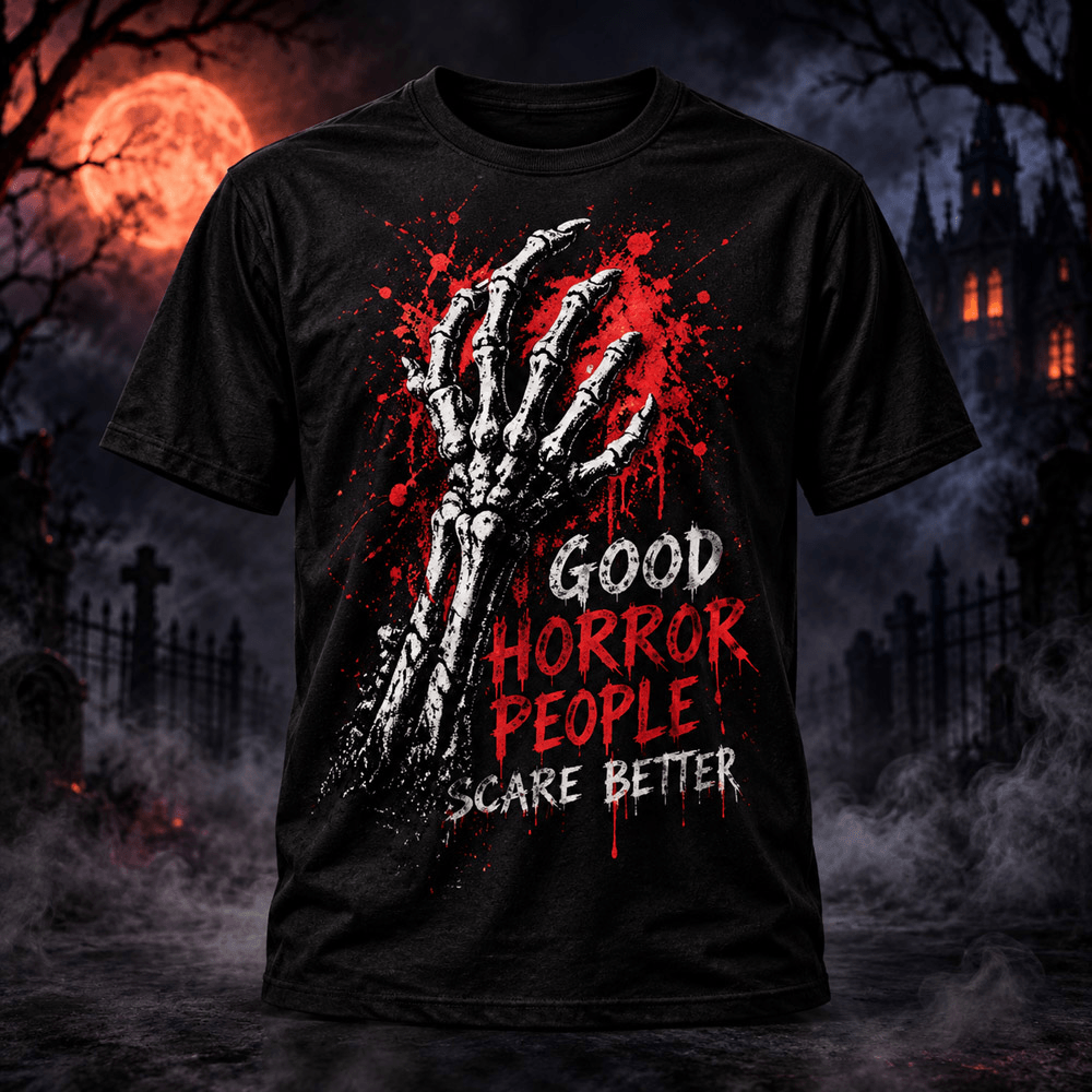 Halloween Good Horror People Scare Better – 3D Unisex T-Shirt
