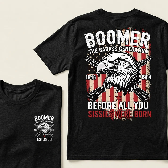 BOOMER The Badass Generation | Eagle, Rifle, and Truth Cool T-shirt