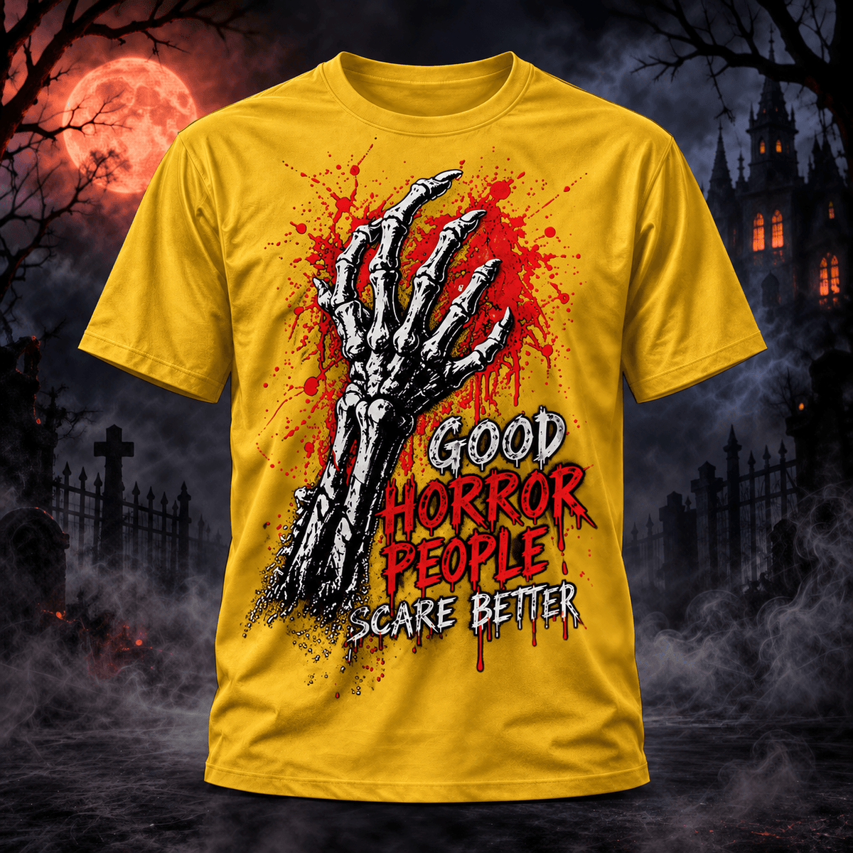 Halloween Good Horror People Scare Better – 3D Unisex T-Shirt