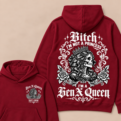 Custom Year  Hoodie | Bitch I'm Not a Princess I'm a Gen X Queen