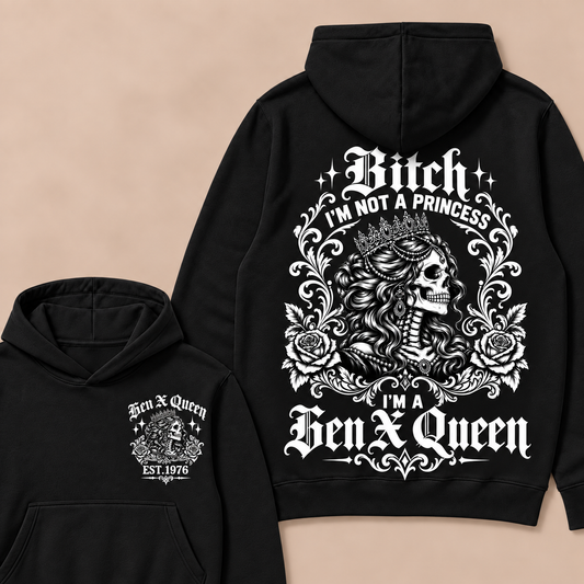 Custom Year  Hoodie | Bitch I'm Not a Princess I'm a Gen X Queen