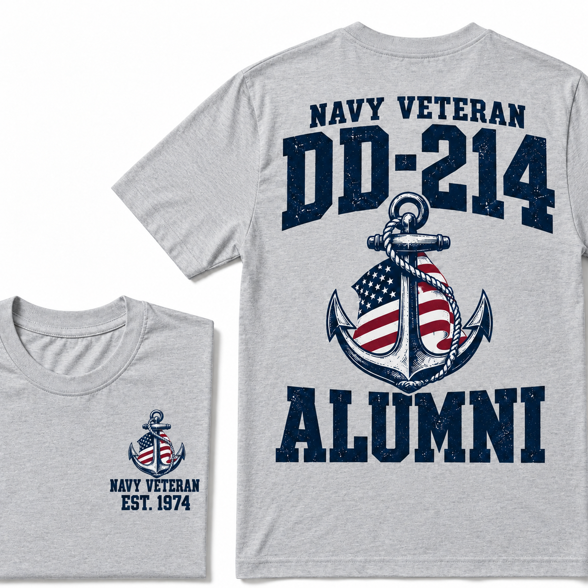 Navy Veteran Dd-214 Alumni Navy Veteran Est. Custom Year T-shirt