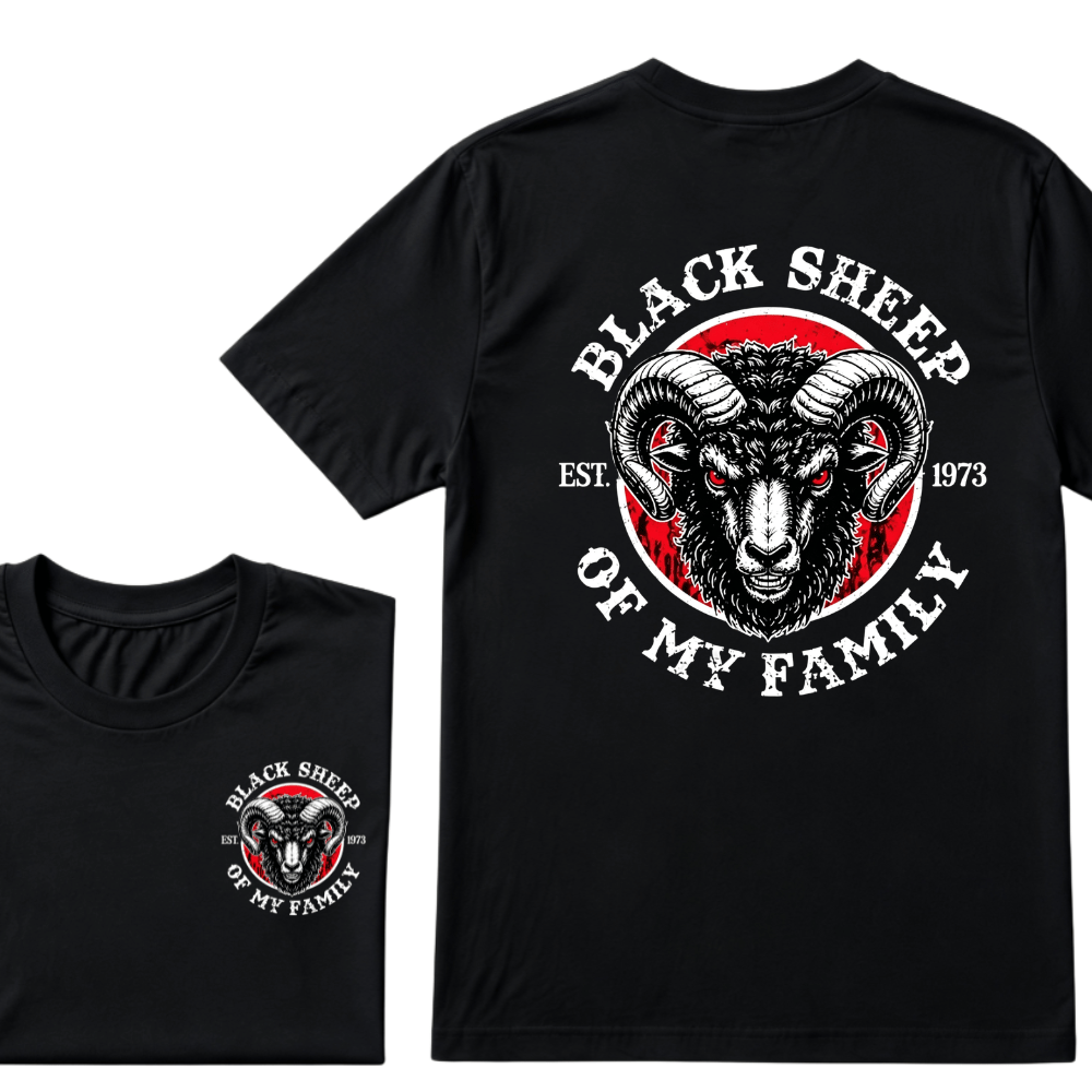 Black Sheep of My Family – Custom EST. Year T-Shirt