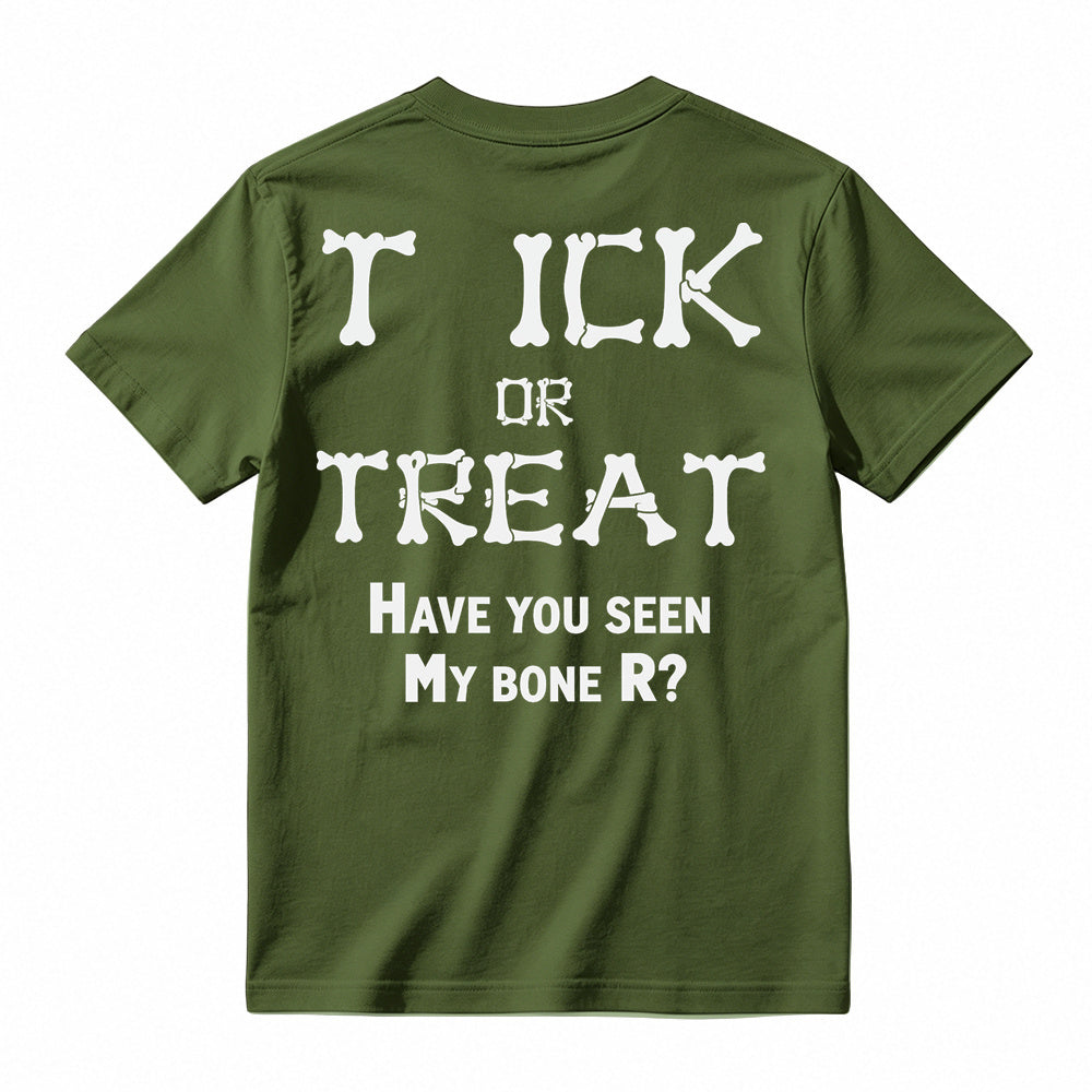 Bone Letter Graphic T-Shirt, Casual Funny Quote Short Sleeve Tee
