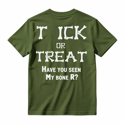 Bone Letter Graphic T-Shirt, Casual Funny Quote Short Sleeve Tee