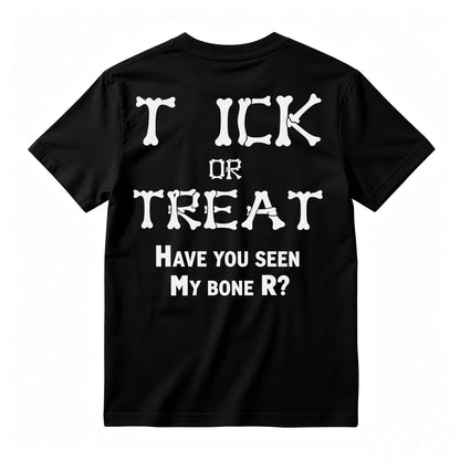Bone Letter Graphic T-Shirt, Casual Funny Quote Short Sleeve Tee