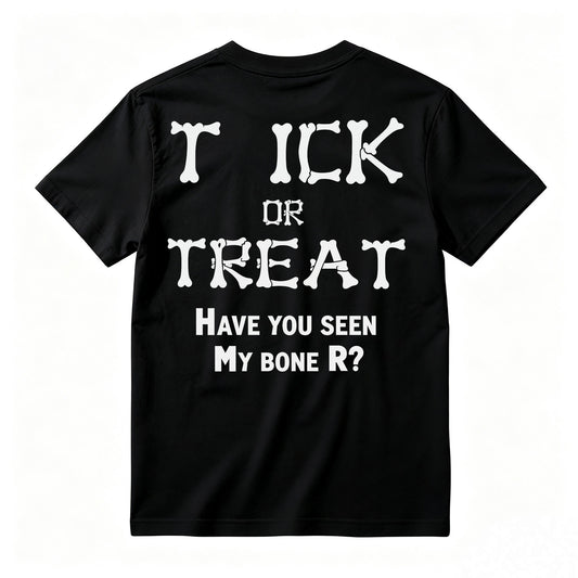 Bone Letter Graphic T-Shirt, Casual Funny Quote Short Sleeve Tee