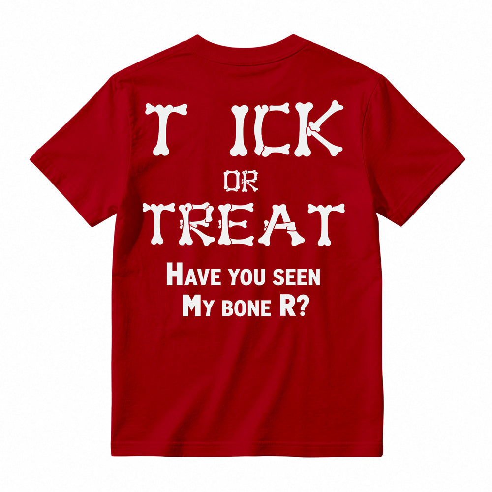Bone Letter Graphic T-Shirt, Casual Funny Quote Short Sleeve Tee
