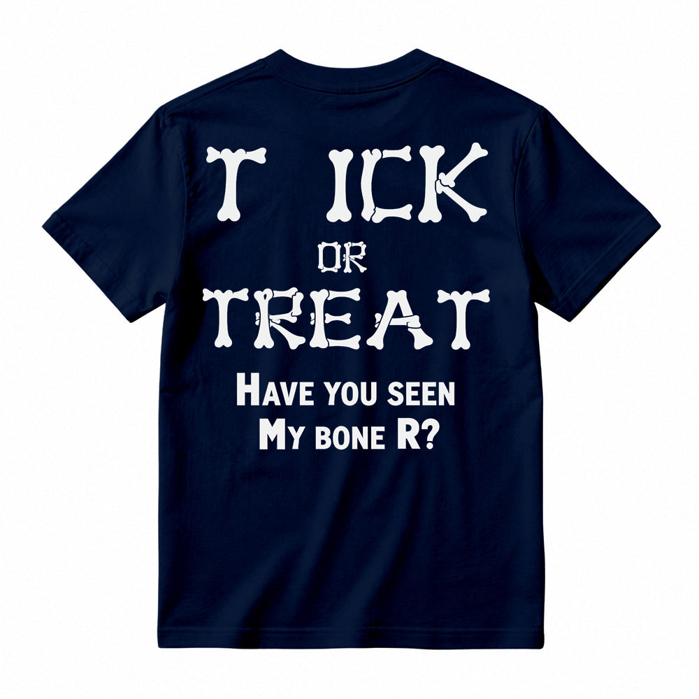 Bone Letter Graphic T-Shirt, Casual Funny Quote Short Sleeve Tee