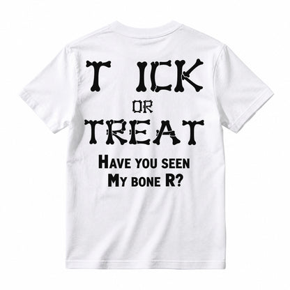 Bone Letter Graphic T-Shirt, Casual Funny Quote Short Sleeve Tee