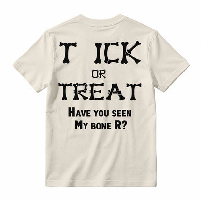 Bone Letter Graphic T-Shirt, Casual Funny Quote Short Sleeve Tee