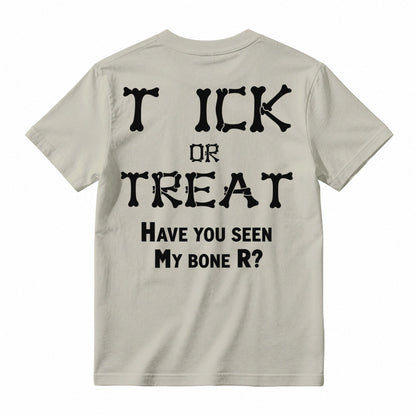 Bone Letter Graphic T-Shirt, Casual Funny Quote Short Sleeve Tee