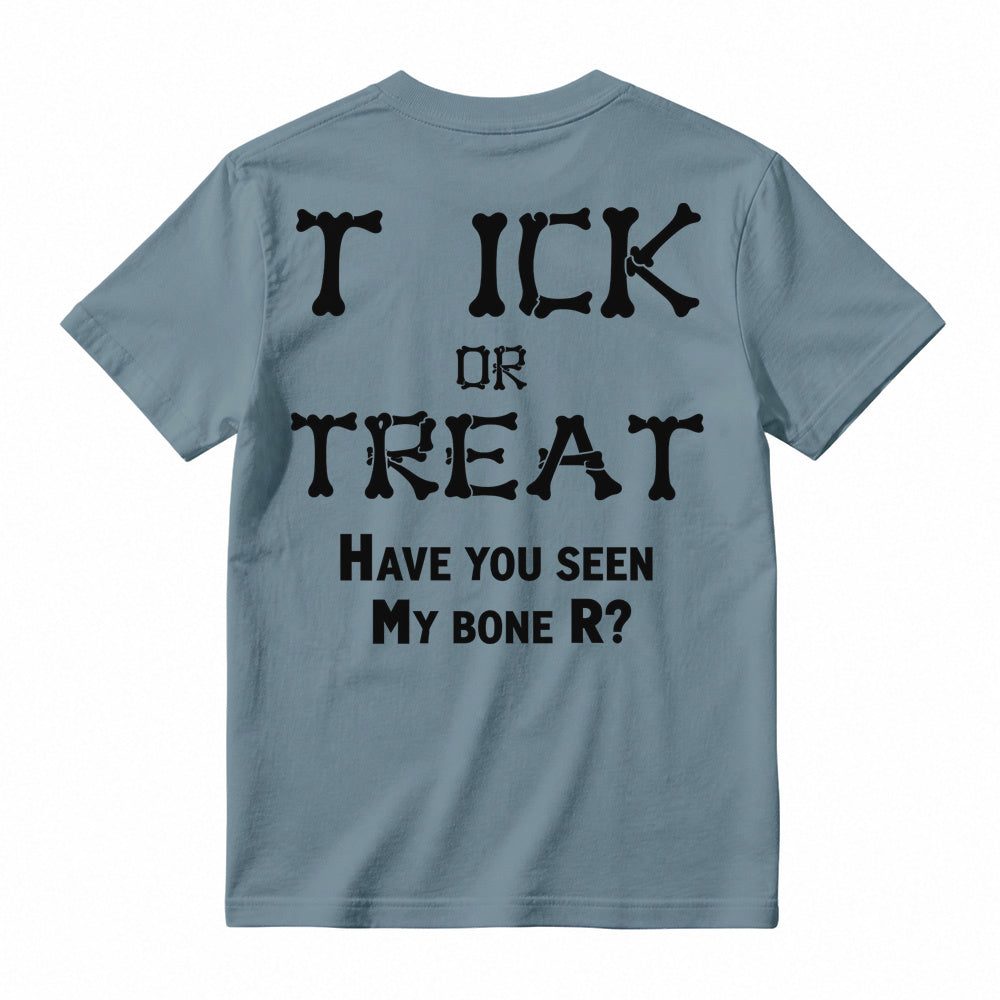 Bone Letter Graphic T-Shirt, Casual Funny Quote Short Sleeve Tee
