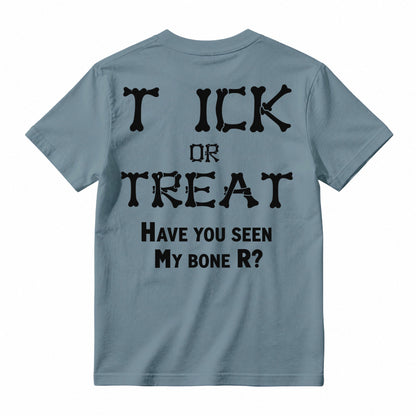 Bone Letter Graphic T-Shirt, Casual Funny Quote Short Sleeve Tee