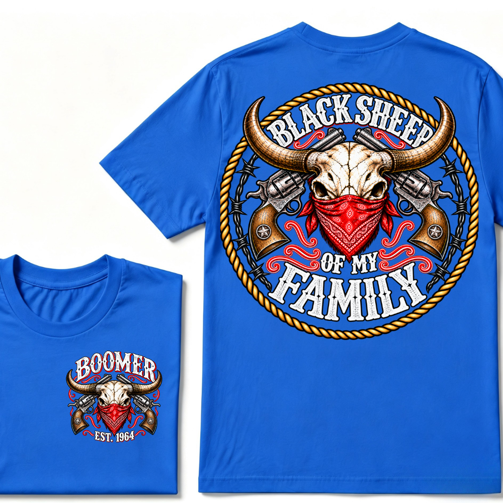 Black Sheep Of My Family Boomer Est. Year Tee