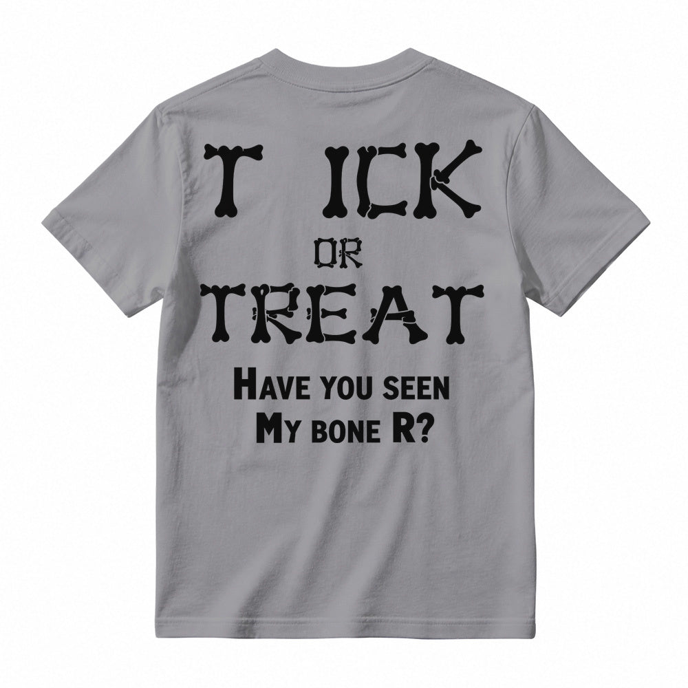 Bone Letter Graphic T-Shirt, Casual Funny Quote Short Sleeve Tee