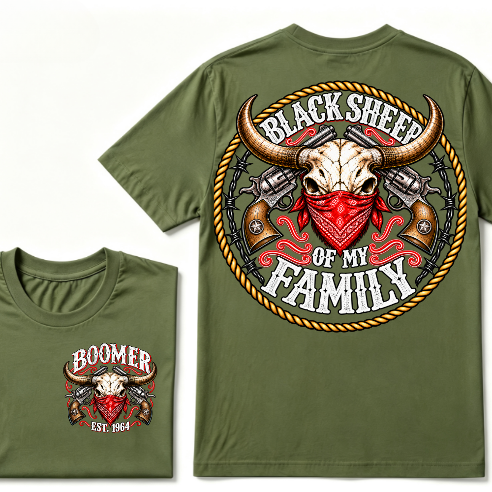 Black Sheep Of My Family Boomer Est. Year Tee