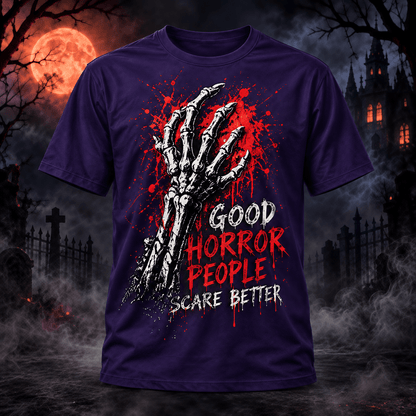 Halloween Good Horror People Scare Better – 3D Unisex T-Shirt