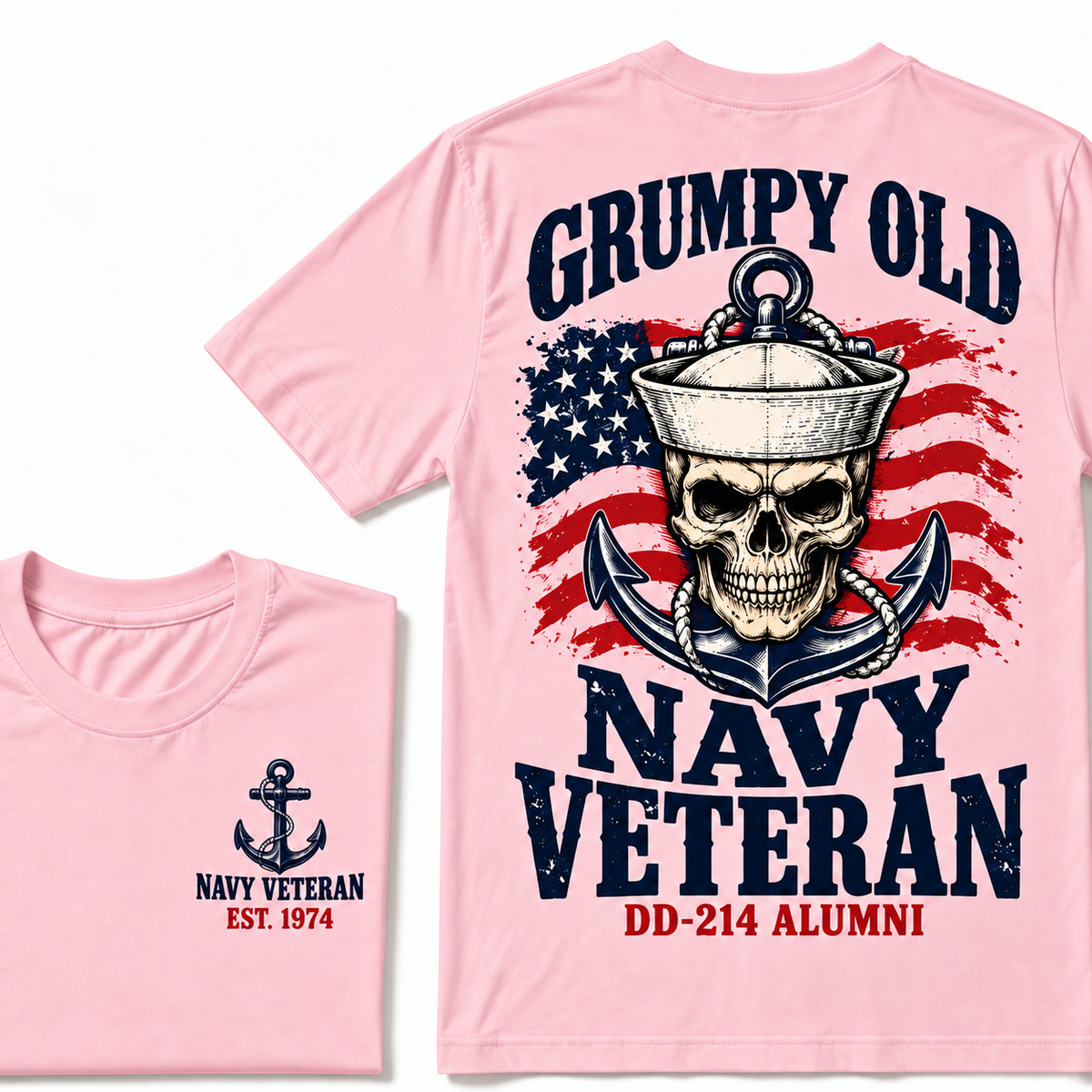 Grumpy Old Navy Veteran Dd-214 Alumni Custom Year T-shirt