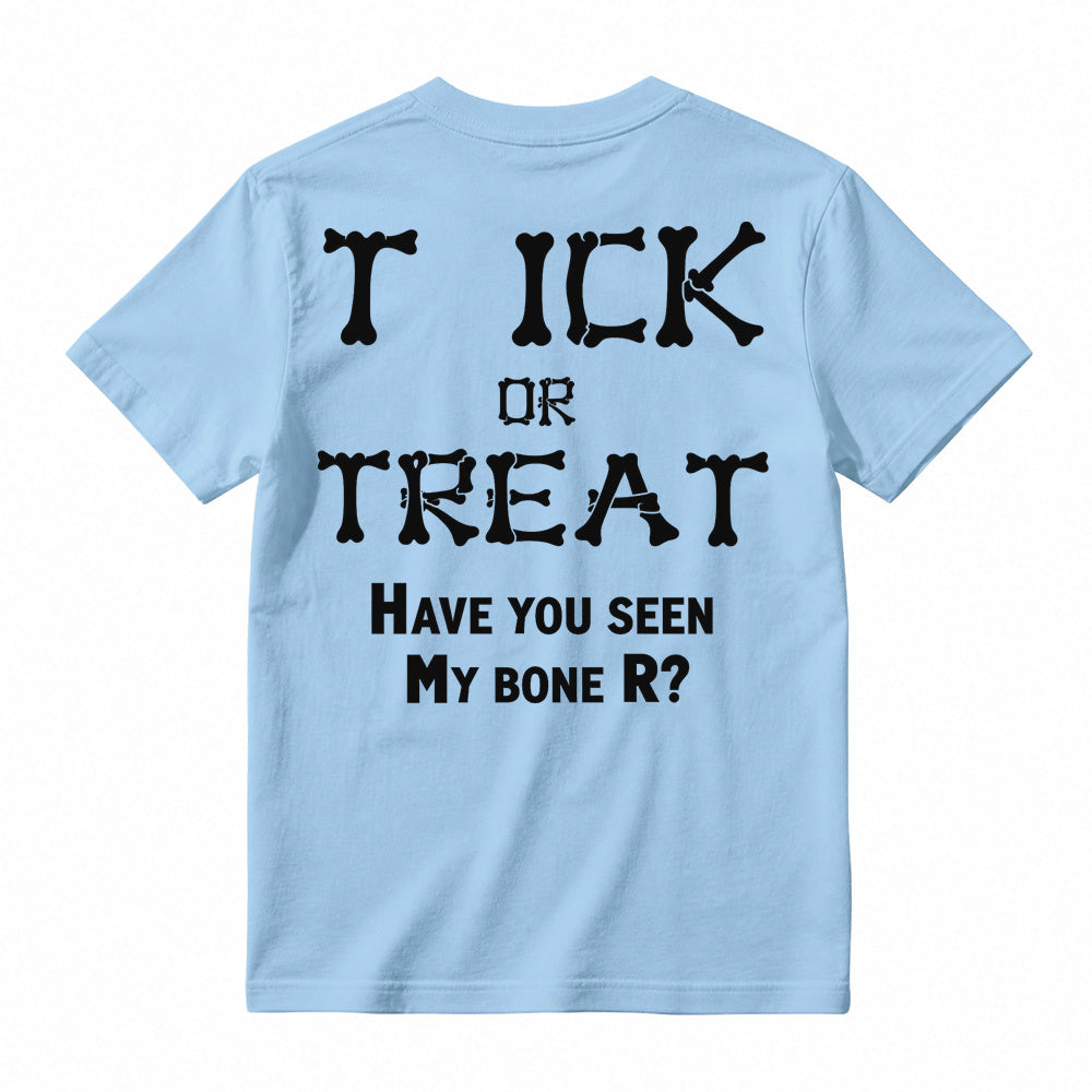 Bone Letter Graphic T-Shirt, Casual Funny Quote Short Sleeve Tee