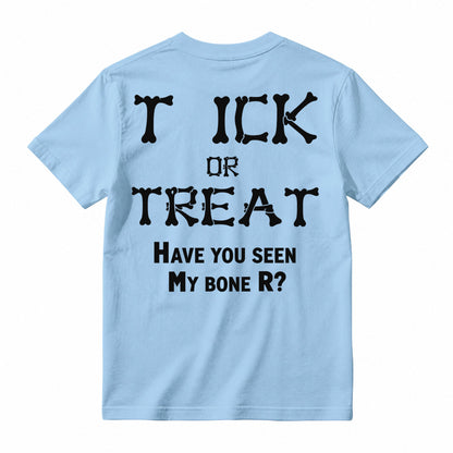 Bone Letter Graphic T-Shirt, Casual Funny Quote Short Sleeve Tee