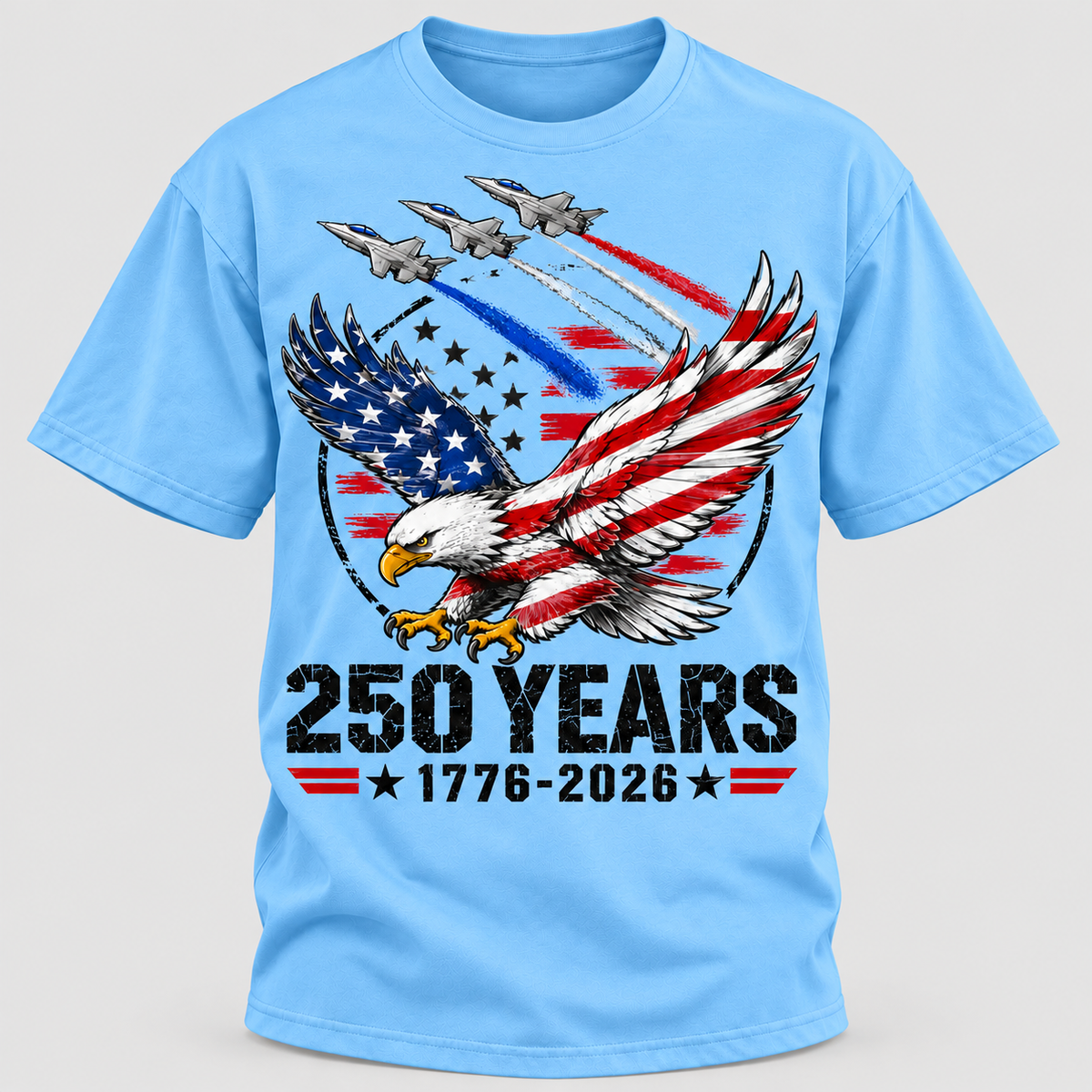 250 Years 1776 2026 Patriotic Eagle T-shirts