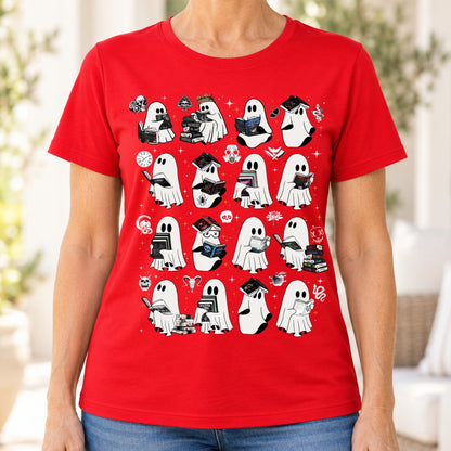 Ghosts Reading Dark Romance Series Books T-Shirt