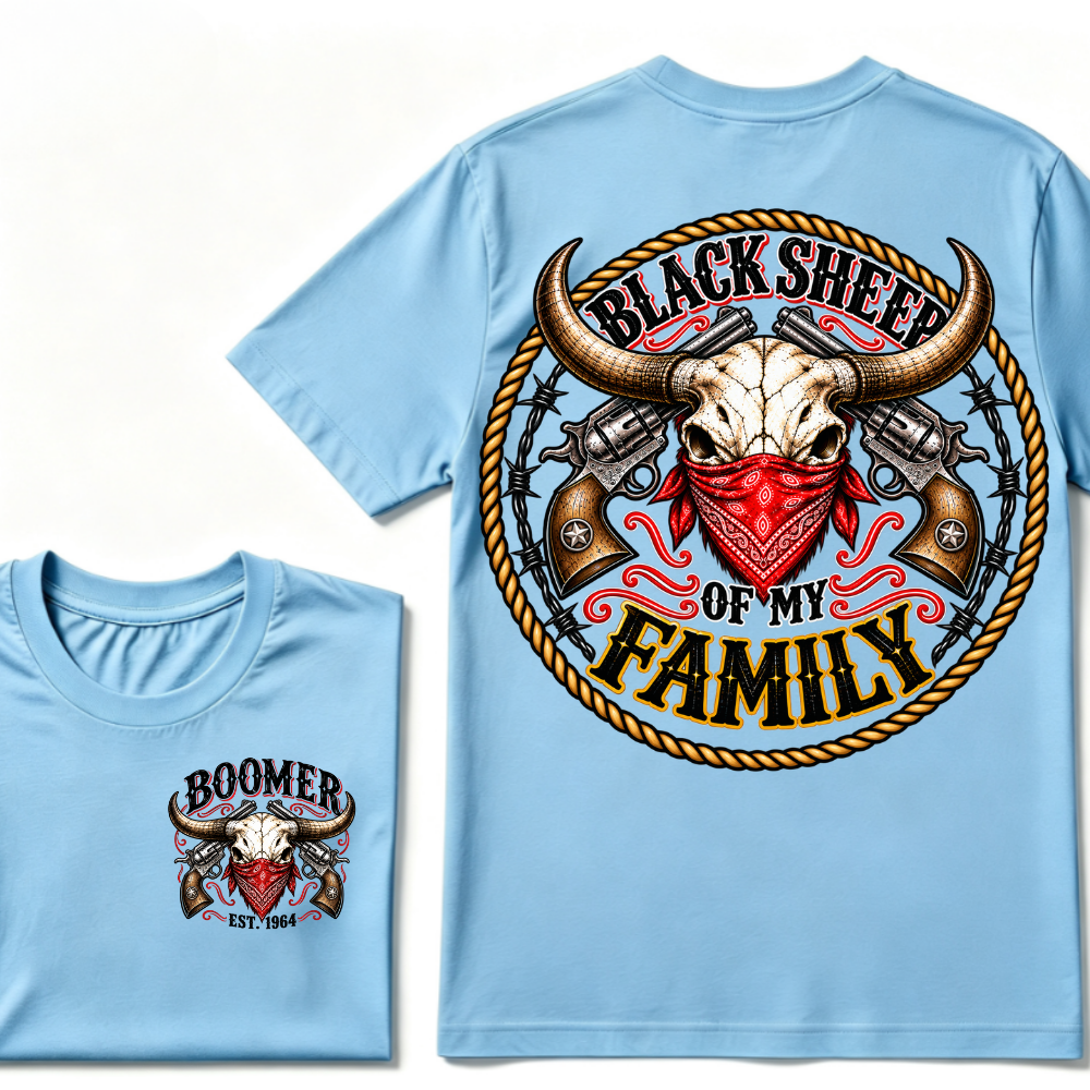 Black Sheep Of My Family Boomer Est. Year Tee