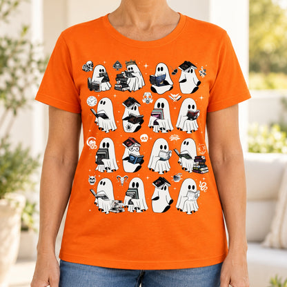 Ghosts Reading Dark Romance Series Books T-Shirt