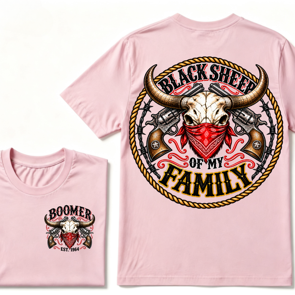 Black Sheep Of My Family Boomer Est. Year Tee