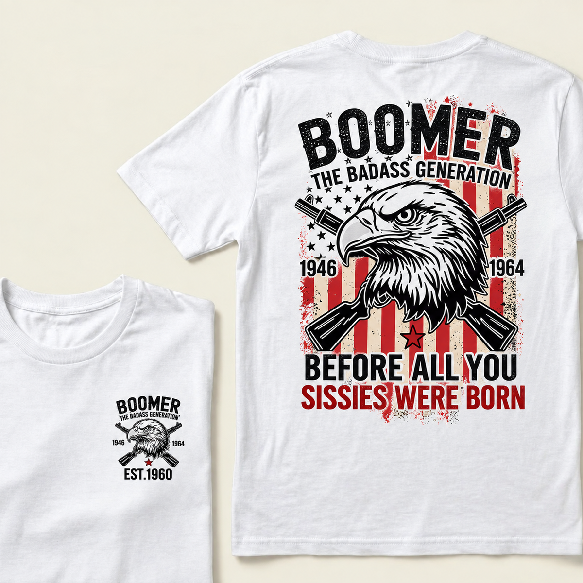 BOOMER The Badass Generation | Eagle, Rifle, and Truth Cool T-shirt