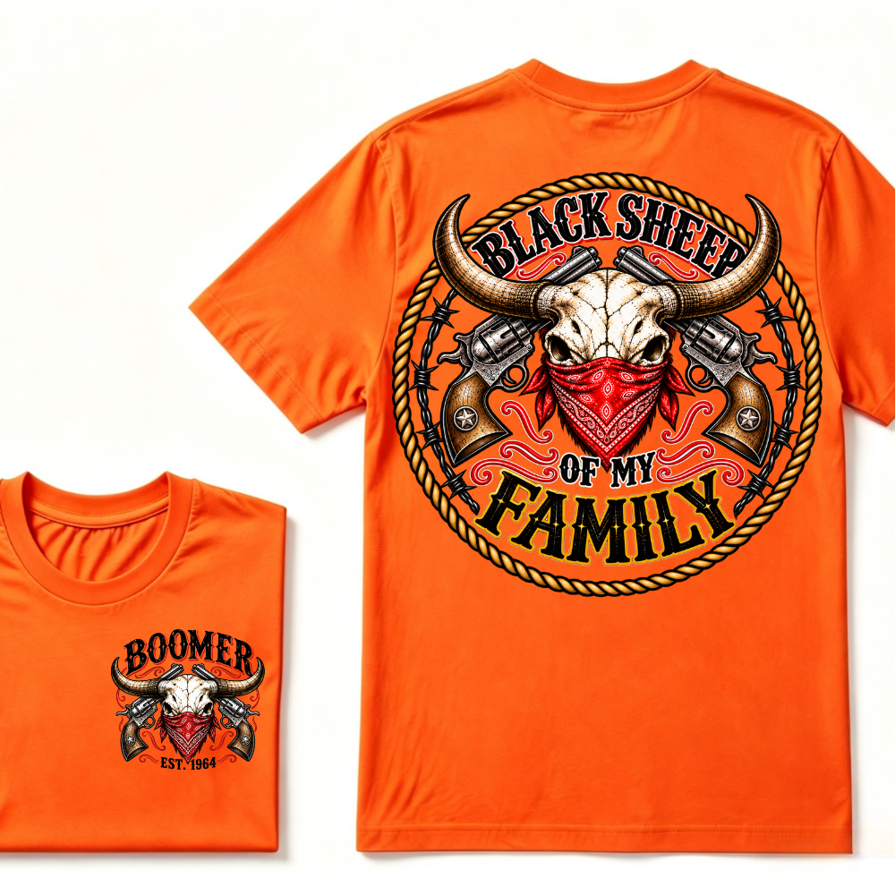 Black Sheep Of My Family Boomer Est. Year Tee