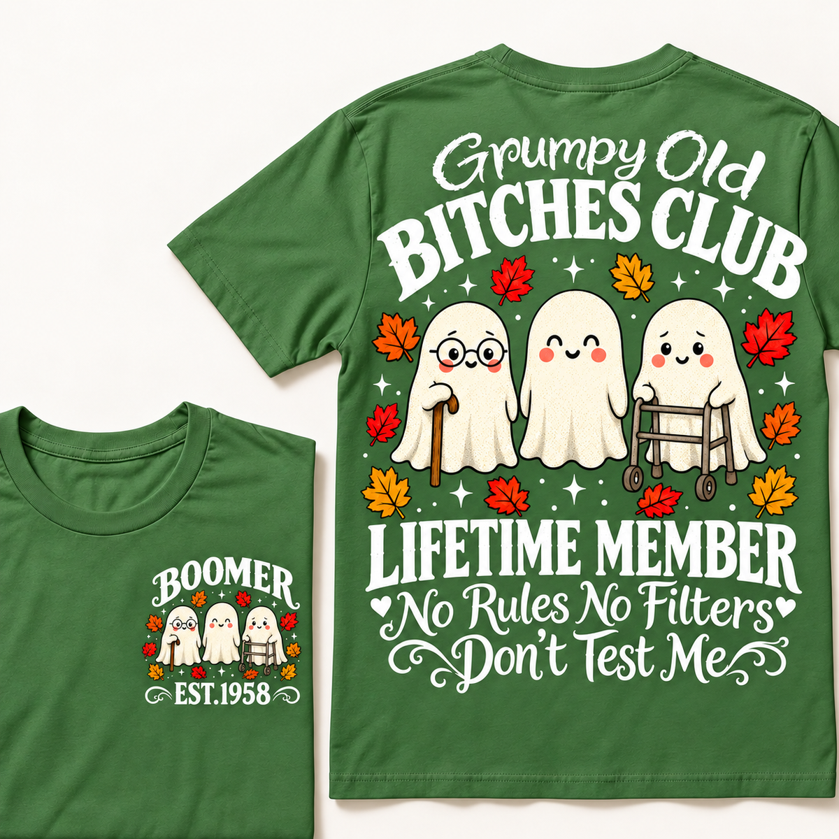 Custom Your Year Grumpy Old Bitches Club Lifetime Member Don't Try Me T-shirts