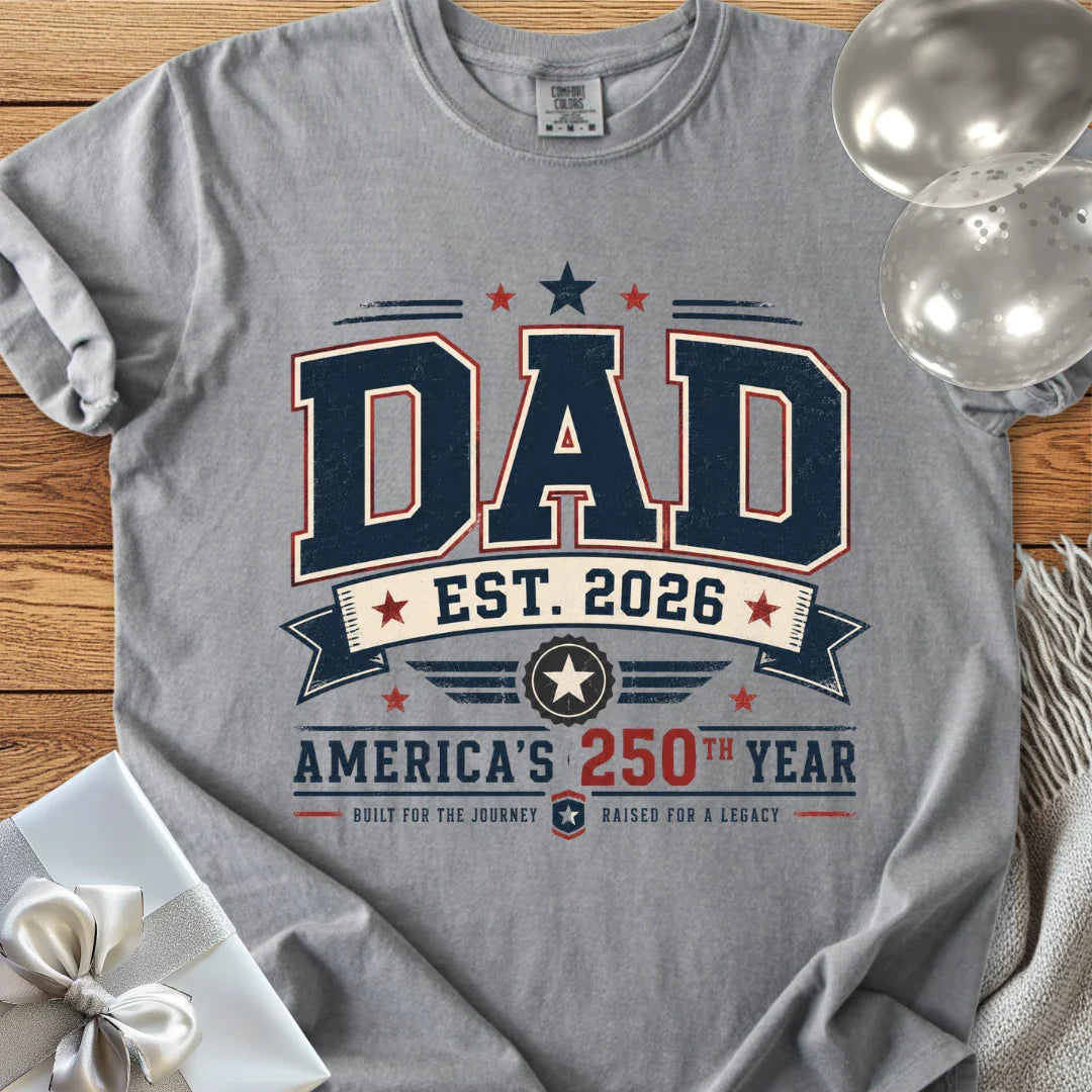 Dad Est. 2026, America's 250th Year - Premium America 250 T-Shirt
