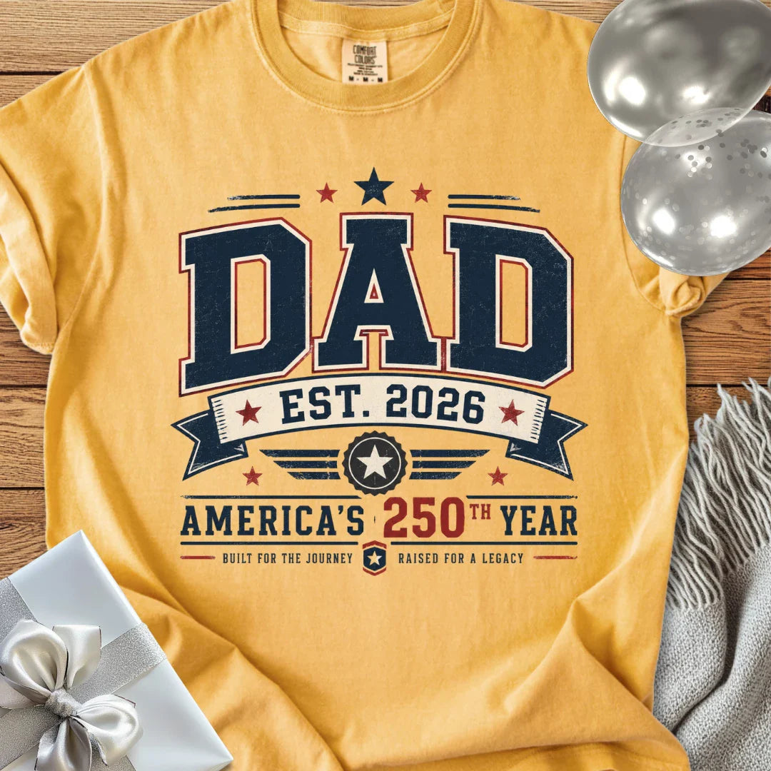Dad Est. 2026, America's 250th Year - Premium America 250 T-Shirt