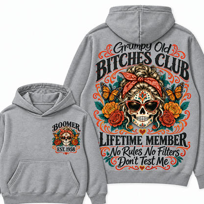 Custom Your Year Grumpy Old Bitches Club Lifetime Member Don't Try Me Hoodies