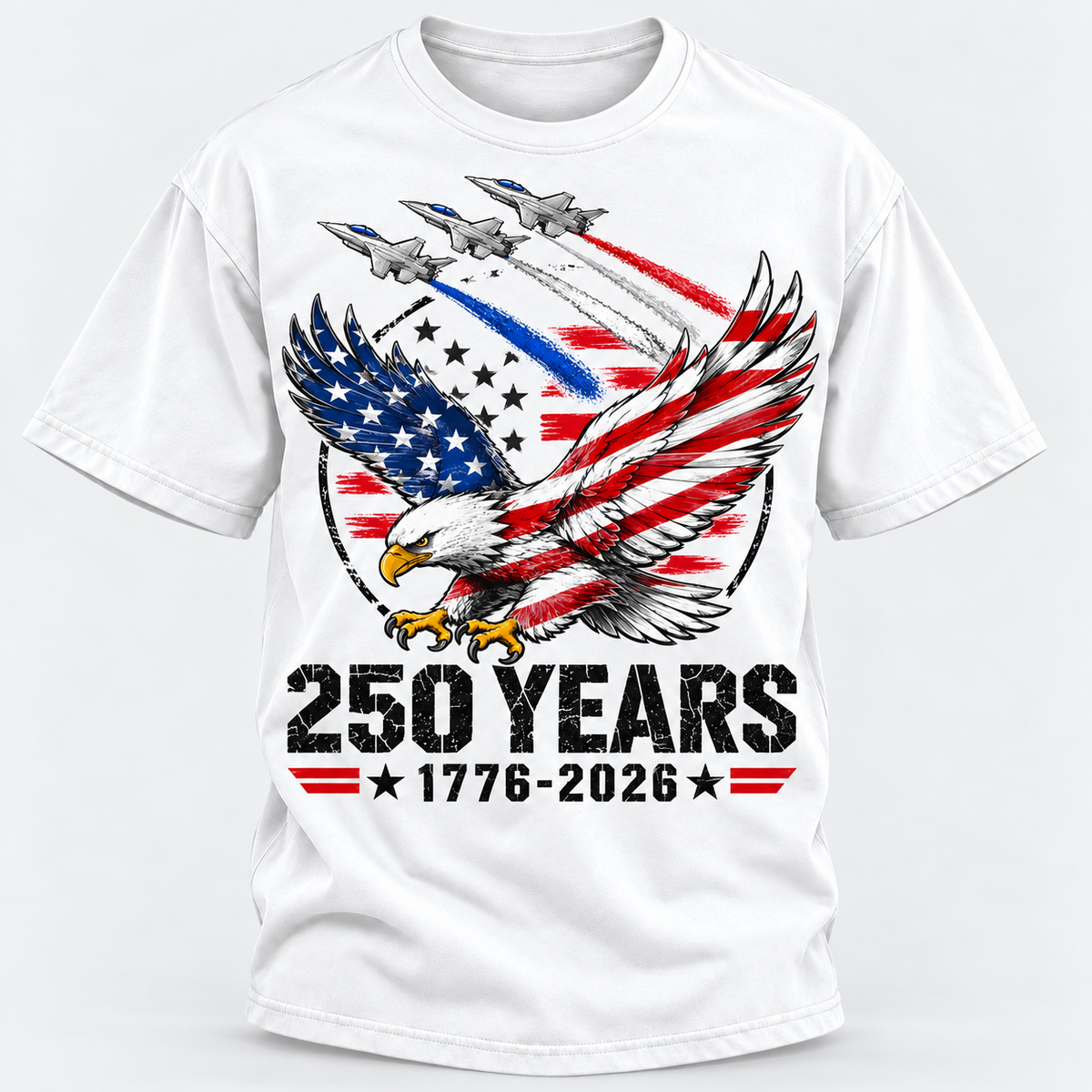 250 Years 1776 2026 Patriotic Eagle T-shirts