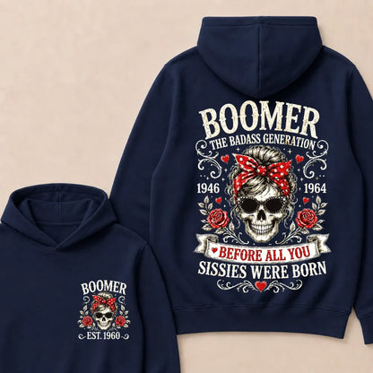 Boomer The Badass Generation – Custom EST. Year Hoodie
