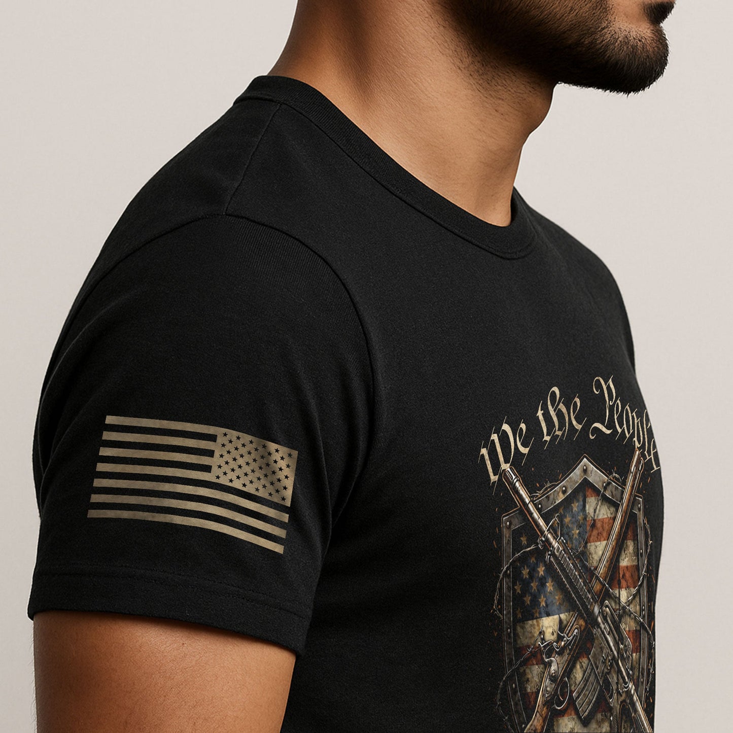 USA 250th Anniversary 250 Years Shirt 1776-2026 We The People Shield Rifles Patriotic Mental Iron Will