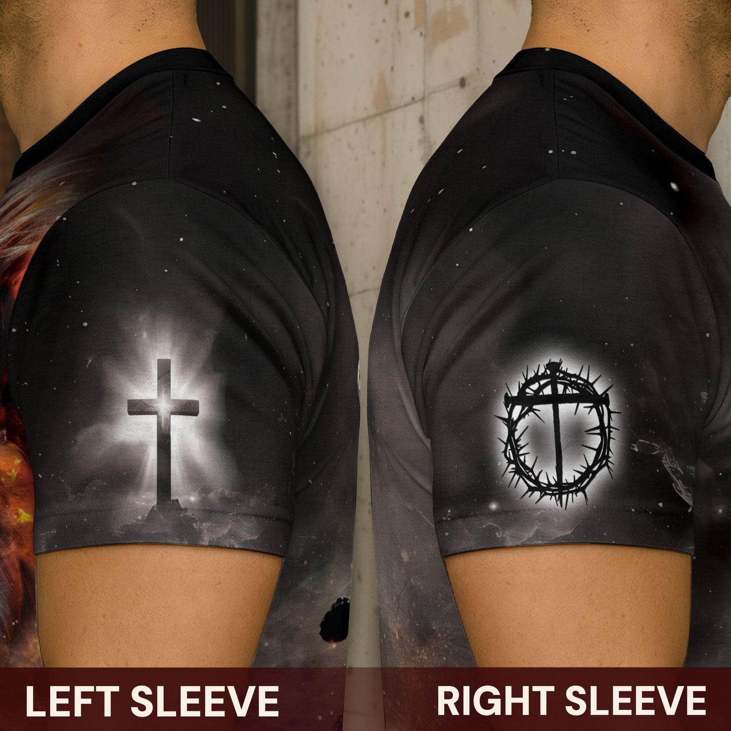 The Lion & The Cross – Jesus: The Way, The Truth, The Life T-shirt