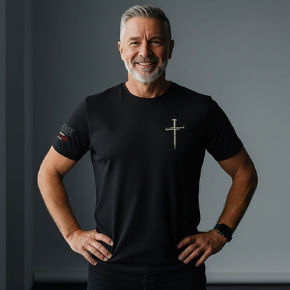Faith Over Fear Christian Cross Patriotic Religious Jesus Shirt