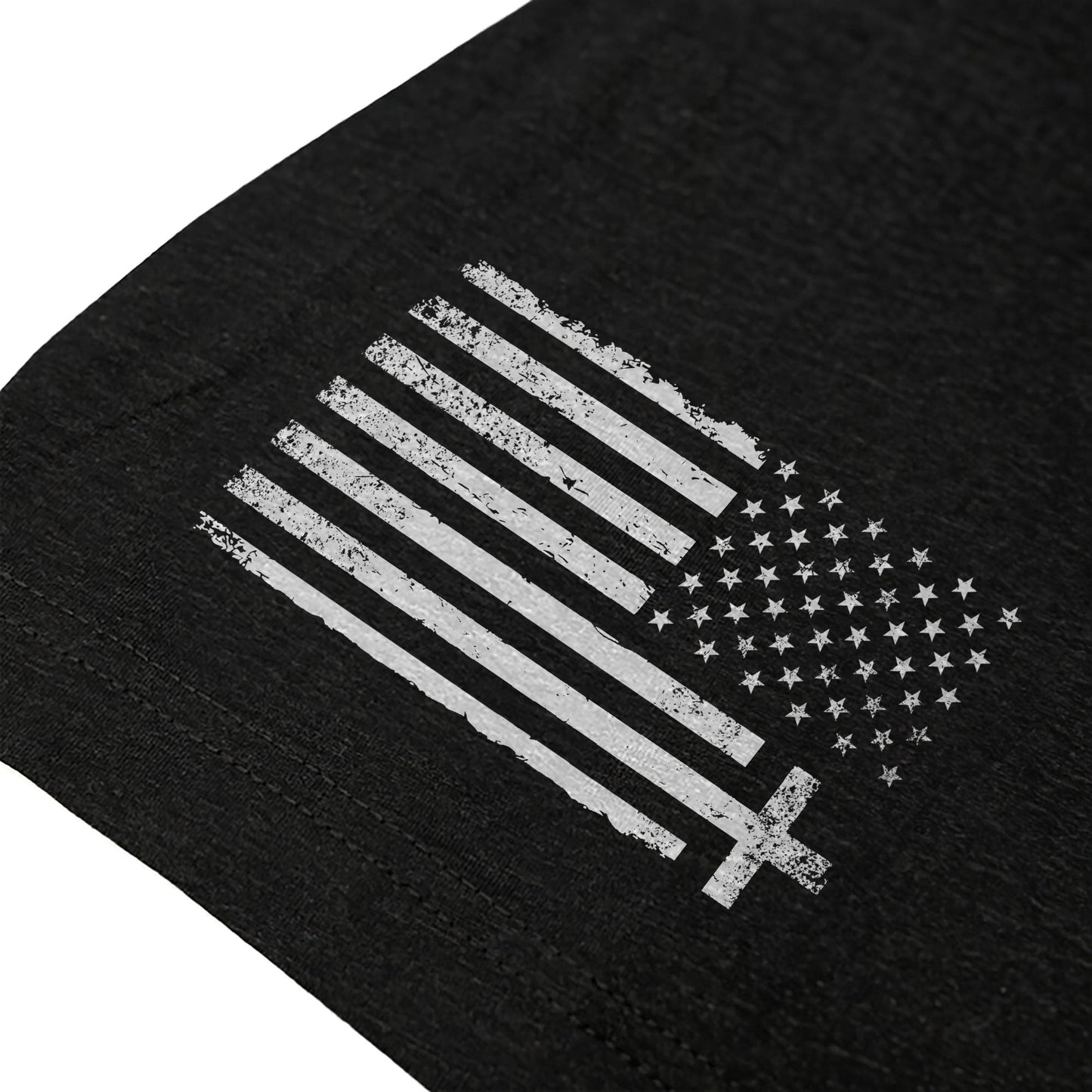 American Patriot Cross Faith Over Fear Tee