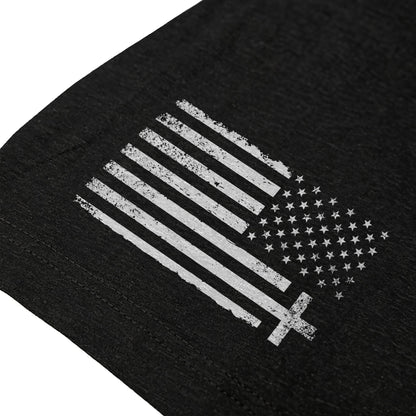American Patriot Cross Faith Over Fear Tee