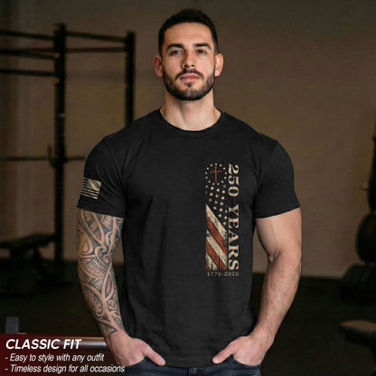 Faith & Freedom Christian USA Shirt 1776–2026 250 Year Commemorative