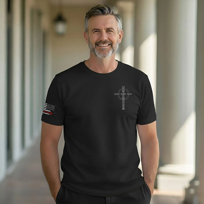 Faith Over Fear Christian Cross T-Shirt