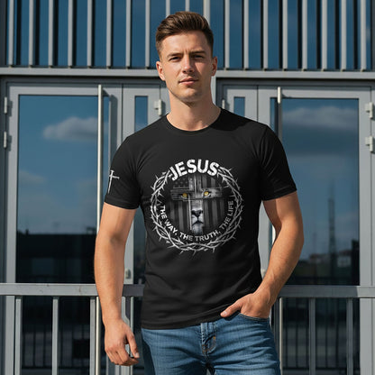 Jesus The Way The Truth The Life Crown of Thorns T-Shirt